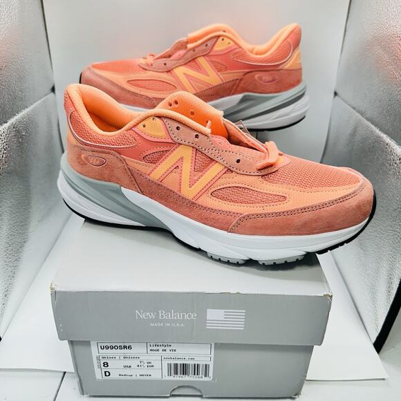 New Balance 990 ‘Sunrise / Salmon’ Made in USA Men\'s Shoes u990SR6 | Size 8 D main image 4
